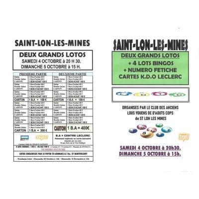 Photo du DEUX GRANDS LOTOS AVEC BINGOS ET FETICHES à Saint-Lon-les-Mines