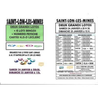Photo du WEEK-END LOTOS avec BINGOS et FETICHE à Saint-Lon-les-Mines