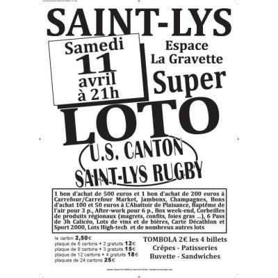 Photo du Super Loto de l'US Canton Saint-Lys Rugby à Saint-Lys