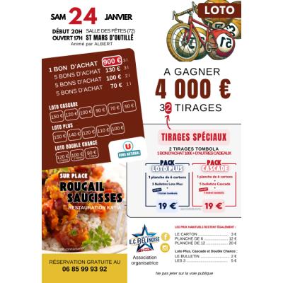 Photo du LOTO &agrave; ne pas manquer en d&eacute;but d'ann&eacute;e ! à Saint-Mars-d'Outillé