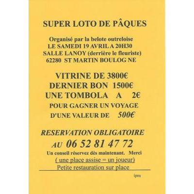 Photo du Super loto de Pâques à Saint-Martin-Boulogne