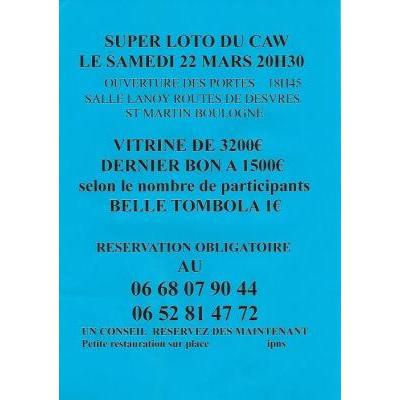 Photo du Super loto du CAW à Saint-Martin-Boulogne