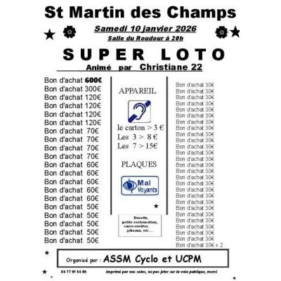 Photo du Super Loto ASSM Cyclo - UCPM à Saint-Martin-des-Champs