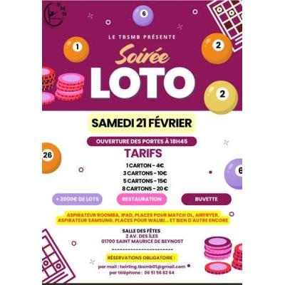 Photo du Super loto du Twirling B&acirc;ton à Saint-Maurice-de-Beynost