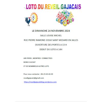 Photo du loto du reveil gajacais à Saint-Médard-en-Jalles