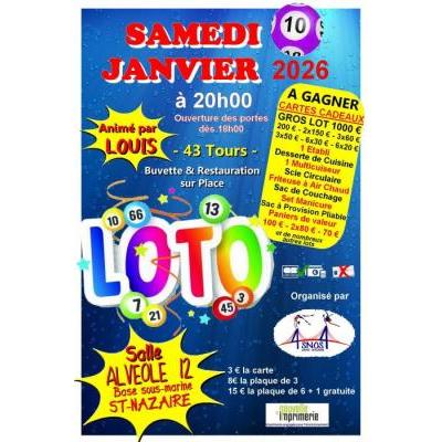 Photo du Loto Snos Gymnastique animé par Louis à Saint-Nazaire