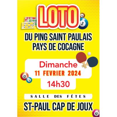 Photo du Loto du Ping St Paulais Pays de Cocagne à Saint-Paul-Cap-de-Joux