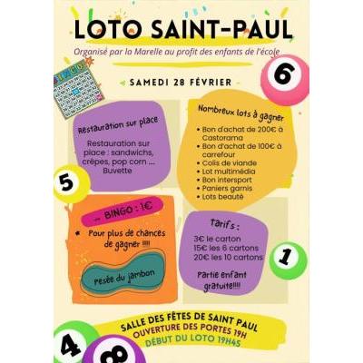 Photo du Loto de l'&eacute;cole de Saint-Paul organis&eacute; par la Marelle  à Saint-Paul