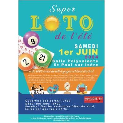 Photo du Super loto de l’été !  à Saint-Paul-sur-Isère