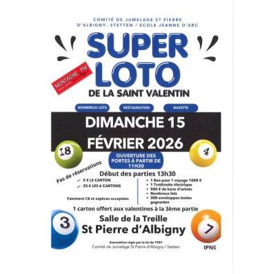Photo du Super Loto de la Saint Valentin à Saint-Pierre-d'Albigny