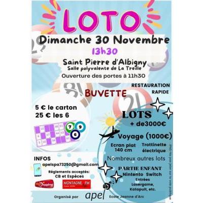 Photo du Super loto Ecole Jeanne d'Arc à Saint-Pierre-d'Albigny