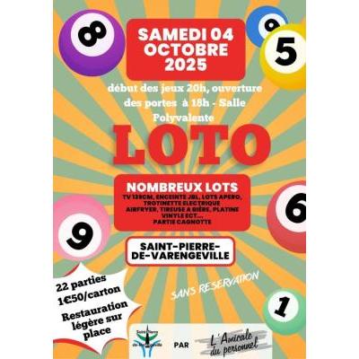 Photo du loto amicale du personnel  à Saint-Pierre-de-Varengeville