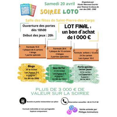 Photo du Loto de l'école Marceau Courier 3000€ à Saint-Pierre-des-Corps