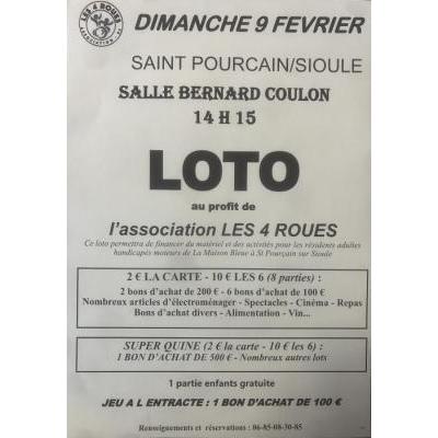 Photo du Loto de l'association Les 4 Roues à Saint-Pourçain-sur-Sioule