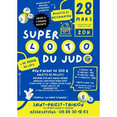 Photo du Super Loto du Judo à Saint-Priest-Taurion