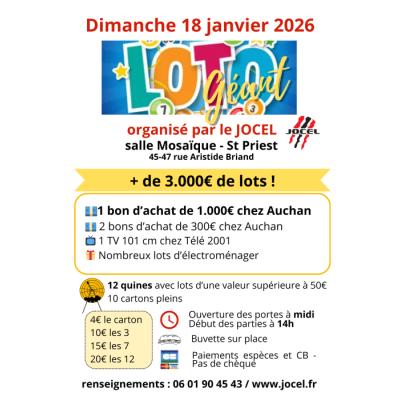 Photo du Loto G&eacute;ant du JOCEL à Saint-Priest