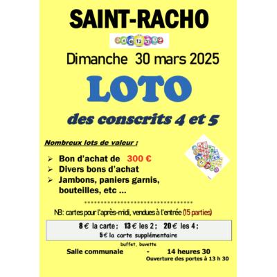 Photo du Loto des conscrits 4 et 5 à Saint-Racho