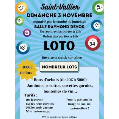 Photo du Loto Comité de jumelage  à Saint-Vallier