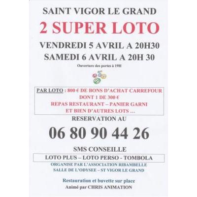 Photo du 2 SUPER LOTO A ST VIGOR LE GRAND ANIME PAR CHRIS ANIMATION à Saint-Vigor-le-Grand