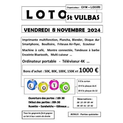 Photo du Loto Gym-loisirs St Vulbas à Saint-Vulbas