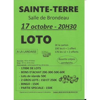 Photo du LOTO confrérie de la lamproie à Sainte-Terre