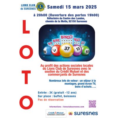 Photo du Loto en faveur des actions sociales locales à Suresnes