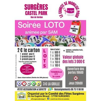 Photo du Loto au profit d'Octobre Rose à Surgères