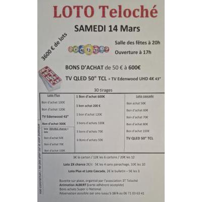 Photo du Super Loto du Tennis de Table à Teloché