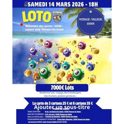 Photo du GRAND LOTO DU RUGBY à Thonon-les-Bains
