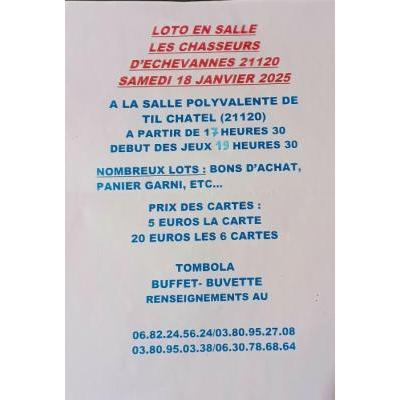 Photo du Loto des chasseurs d'Echevannes  à Til-Châtel