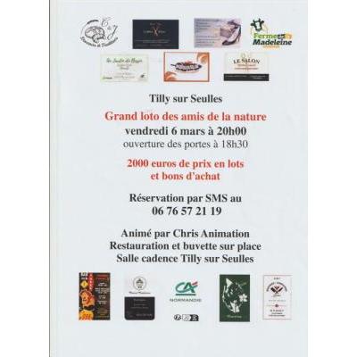 Photo du GRAND LOTO DES AMIS DE LA NATURE ANIME PAR CHRIS ANIMATION à Tilly-sur-Seulles