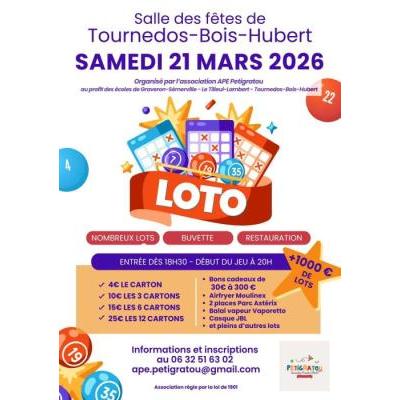 Photo du Loto APE Petigratou 2026 à Tournedos-Bois-Hubert