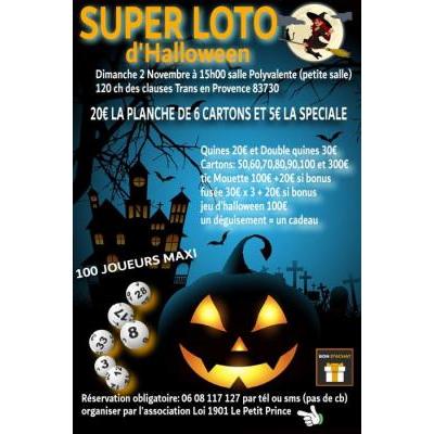 Photo du Super Loto d halloween trans en provence à Trans-en-Provence