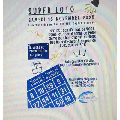 Photo du Super Loto Comité des Fêtes  Bons d'achat à Urville