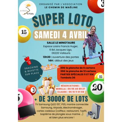 Photo du Super loto de l'association Le Chemin de Ma&euml;line à Vallauris
