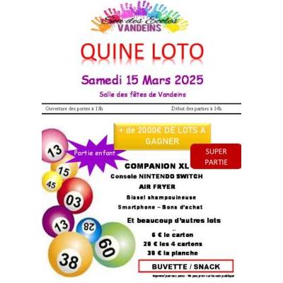 Photo du Quine loto  à Vandeins