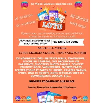 Photo du loto organis&eacute; par La Vie en Couleurs à Vaux-sur-Mer
