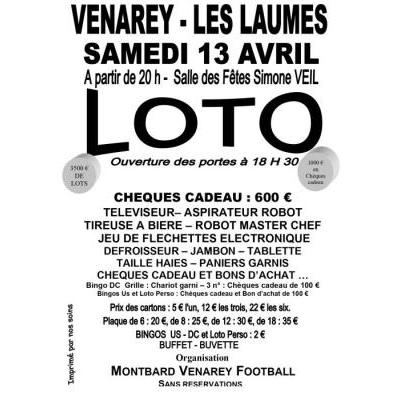 Photo du Loto de Montbard Venarey Football à Venarey-les-Laumes