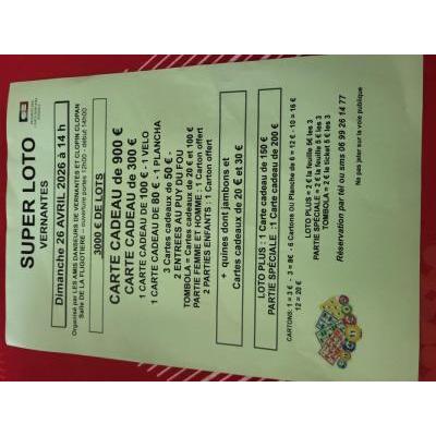 Photo du Super Loto à Vernantes
