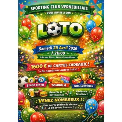 Photo du loto du Foot à Verneuil-sur-Vienne