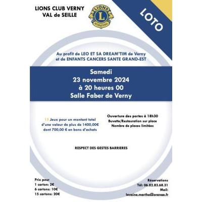 Photo du loto du lions club verny val de seille à Verny