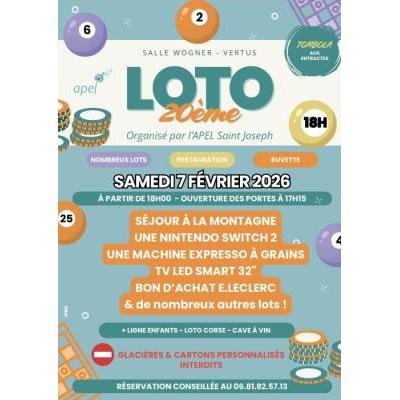 Photo du LOTO APEL Ecole Saint Joseph VERTUS à Vertus