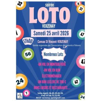 Photo du Soir&eacute;e loto des &eacute;coles de Verzenay à Verzenay