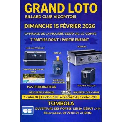 Photo du Grand loto du Billard club vicomtois  à Vic-le-Comte