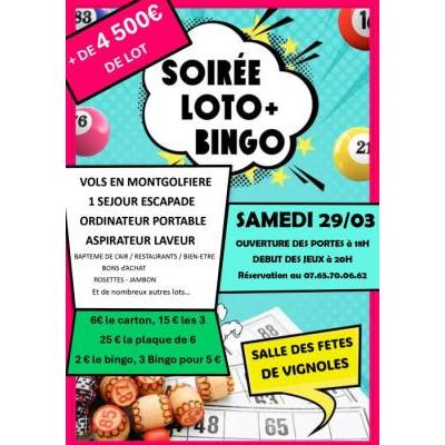 Photo du Super loto et bingo au profit de l'école à Vignoles