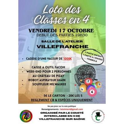 Photo du Super LOTO des classes en 4 de Villefranche à Villefranche-sur-Saône