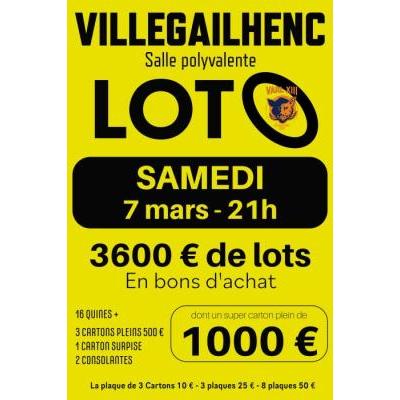 Photo du Loto orange et bleu à Villegailhenc