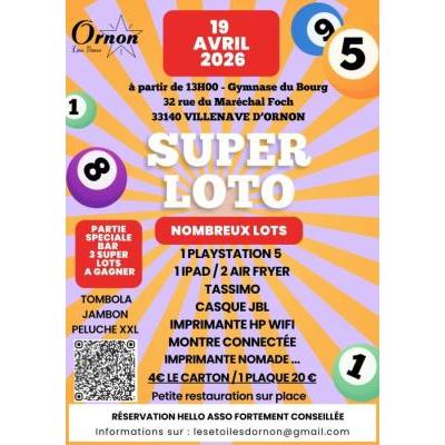 Photo du Super loto d'Avril des Etoiles d'ornon à Villenave-d'Ornon