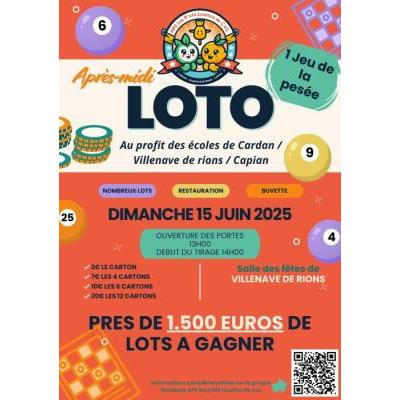 Photo du 1er LOTO APE Les p'tits Loustics à Villenave-de-Rions