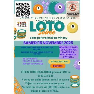 Photo du Loto de l'AAEL à Vincey